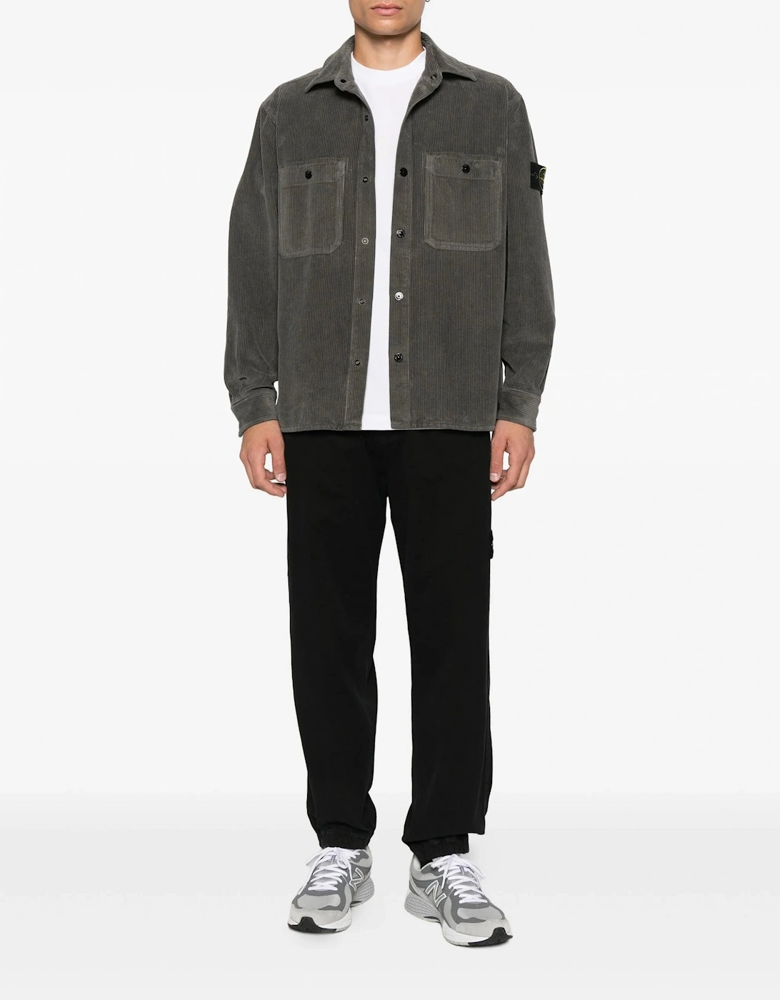 S0212 Corduroy Overshirt Grey