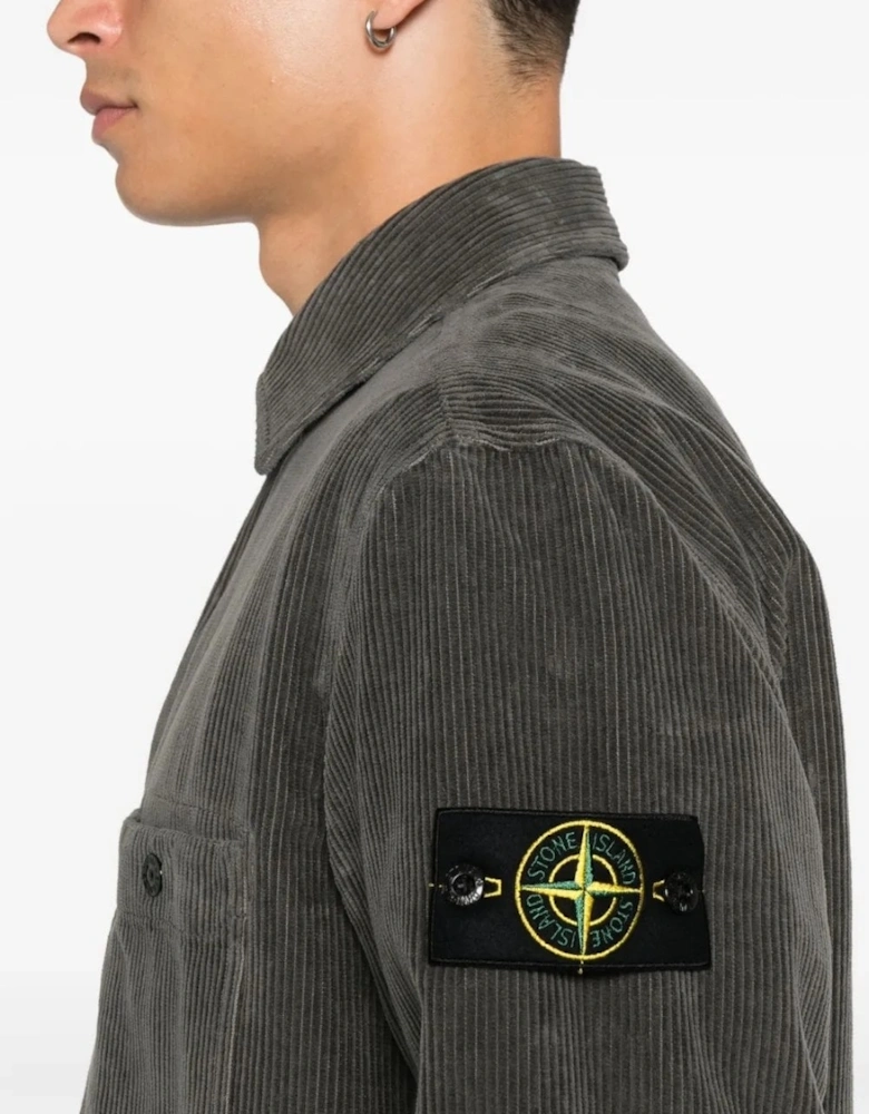 S0212 Corduroy Overshirt Grey