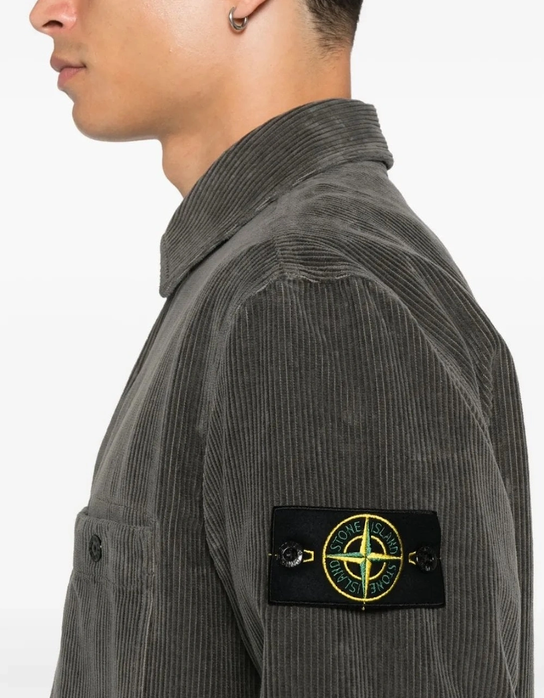 S0212 Corduroy Overshirt Grey