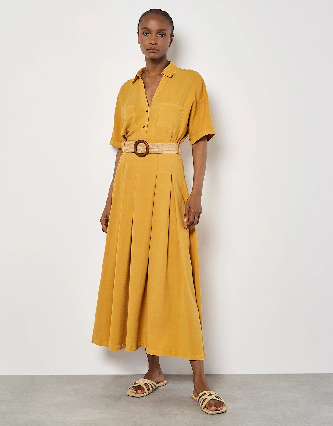Boho Belted Midi Skirt, 2 of 1