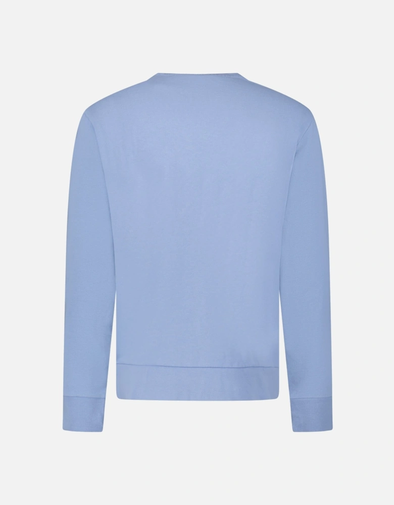 Polo Ralph Lauren Fleece Crew Sweatshirt in Light Blue