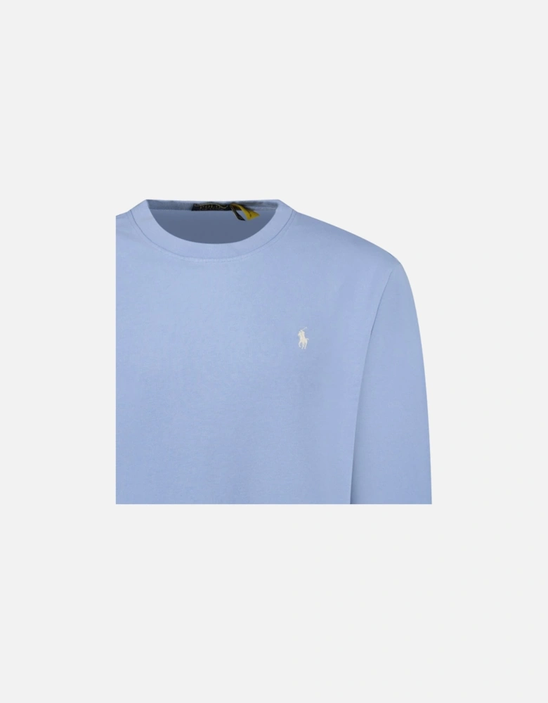 Polo Ralph Lauren Fleece Crew Sweatshirt in Light Blue