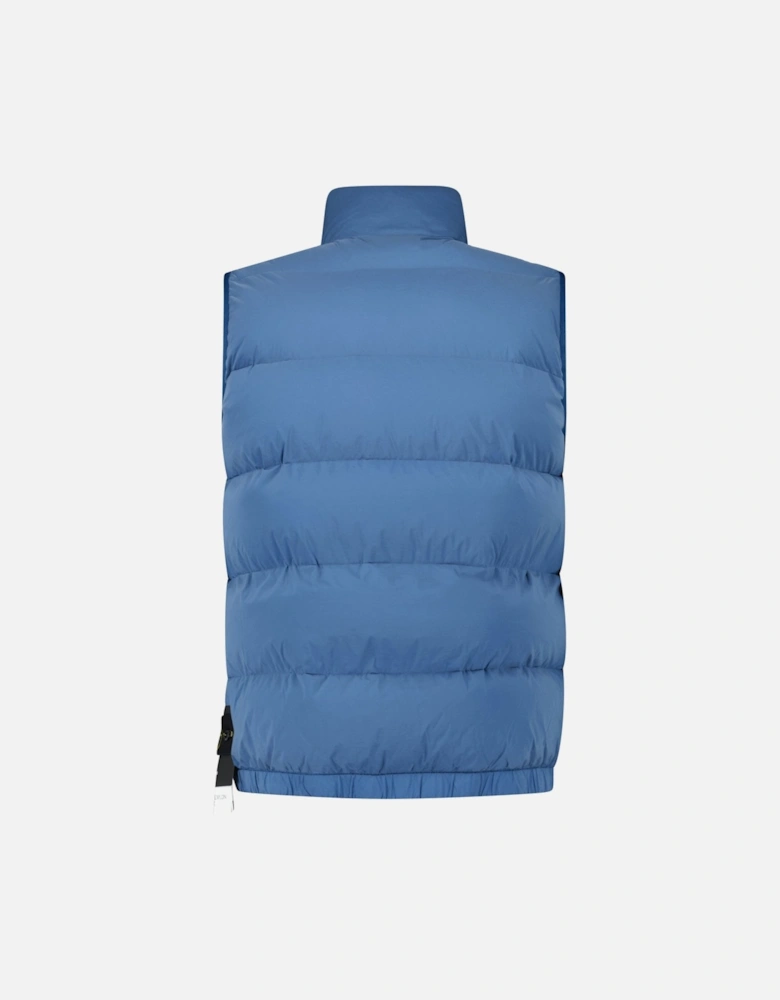 Puffer Seamless Tunnel Nylon Gilet Blue