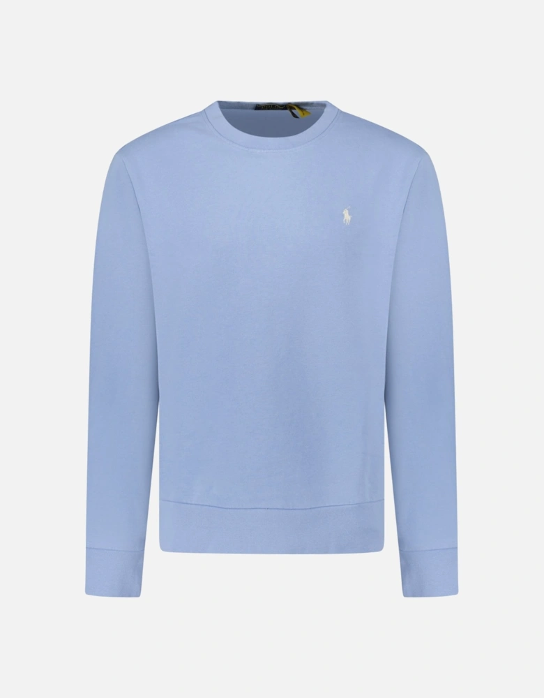 Polo Ralph Lauren Fleece Crew Sweatshirt in Light Blue
