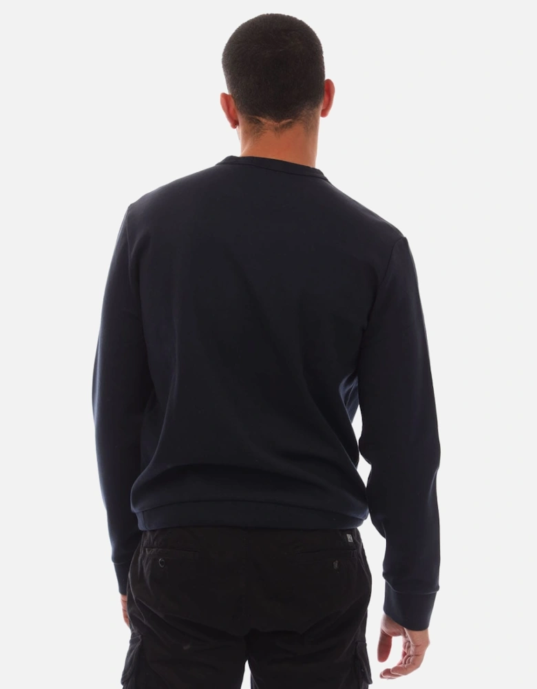 Embroidered Logo Knit Sweatshirt