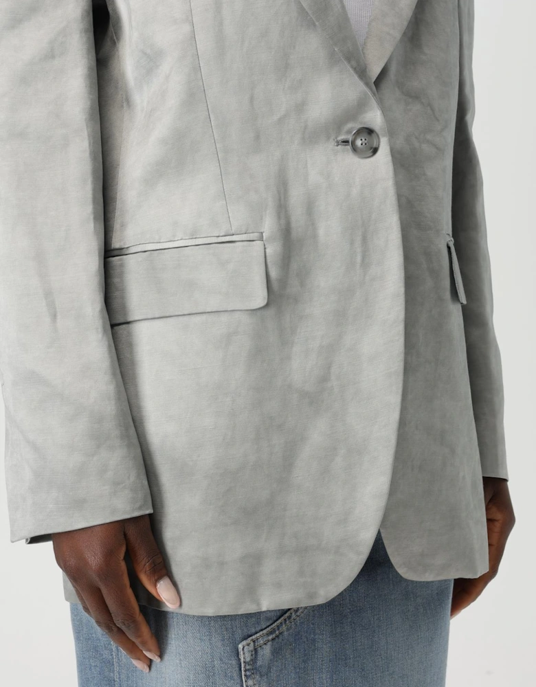 Relaxed Fit SingleBreasted Blazer