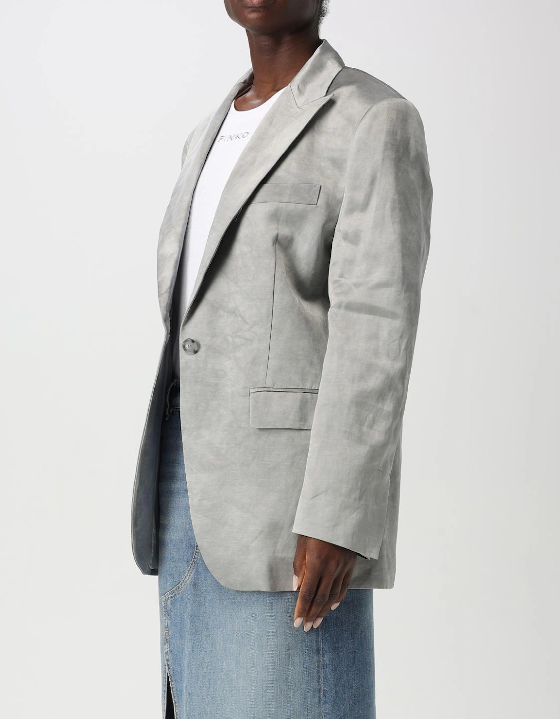Relaxed Fit SingleBreasted Blazer