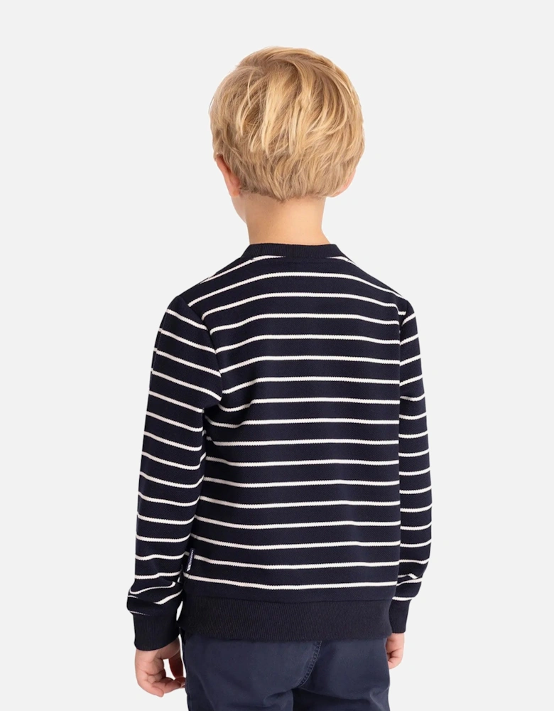 Boys Broadleaf Contrast Striped Long-Sleeved Top