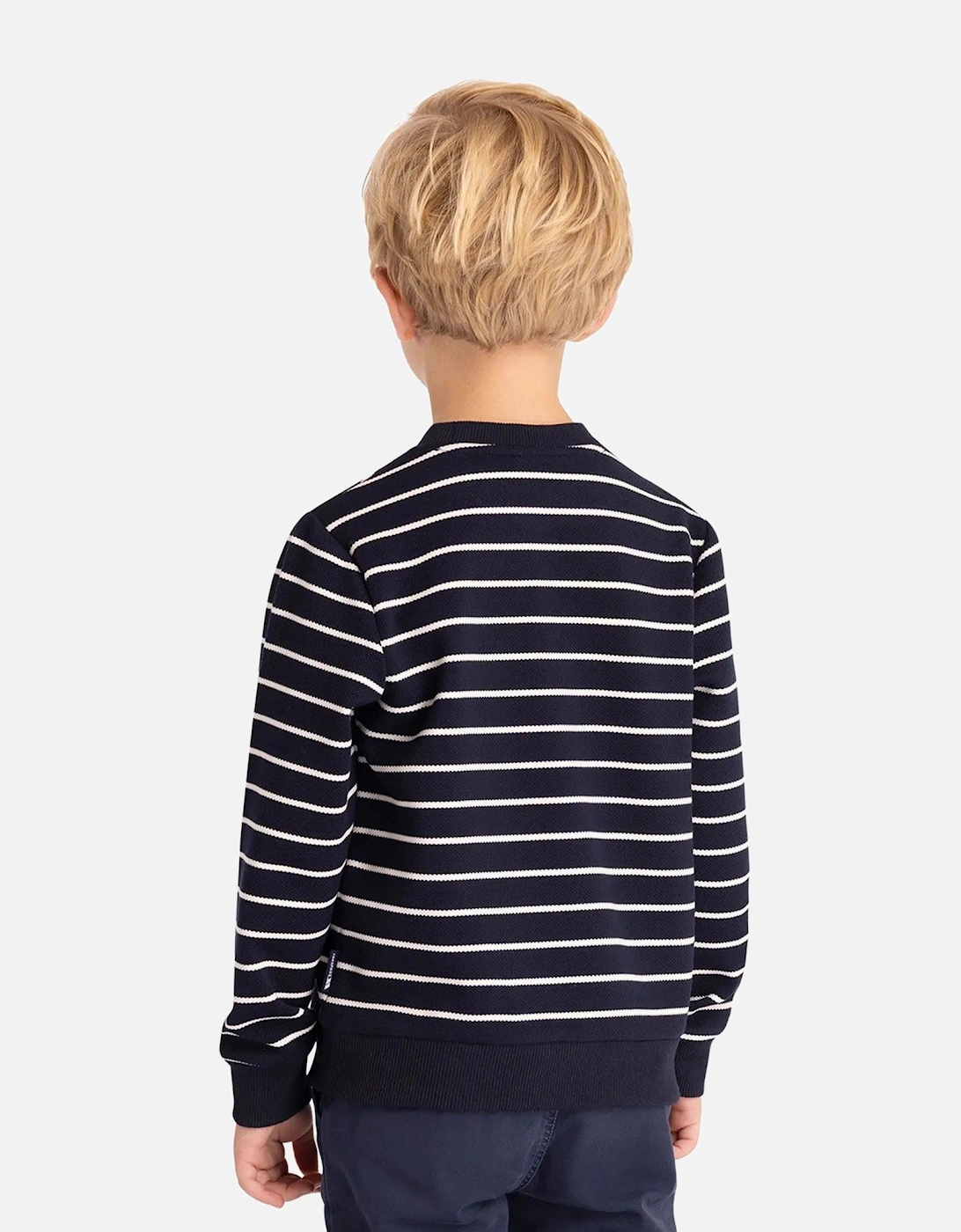 Boys Broadleaf Contrast Striped Long-Sleeved Top