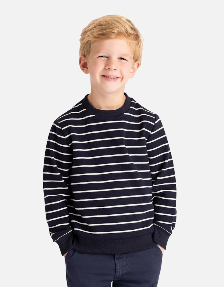 Boys Broadleaf Contrast Striped Long-Sleeved Top