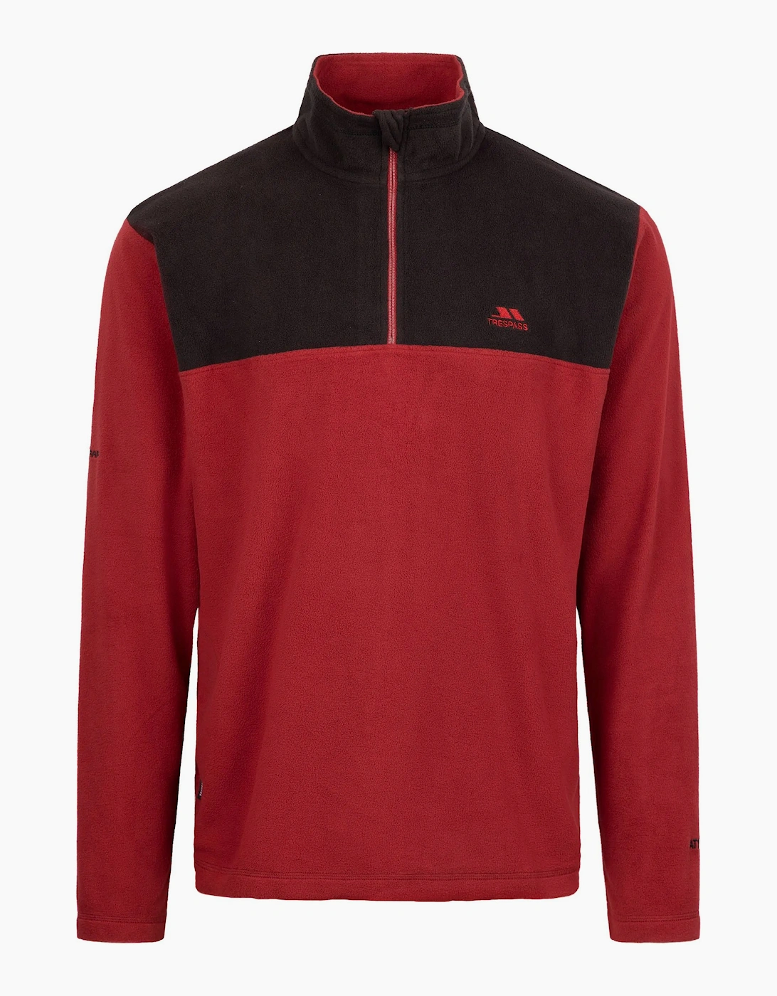 Trespass Men's Red/Purple Curtiston At100 Fleece Top - Size: Xs
