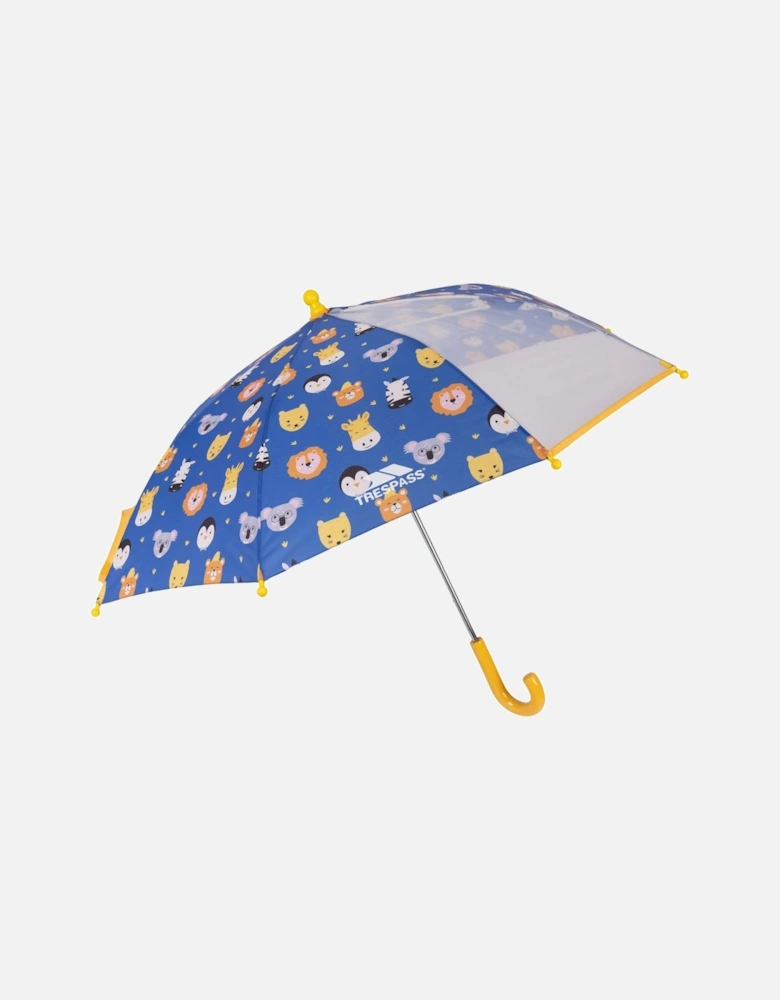 Childrens/Kids Drizzle Animal Print Stick Umbrella