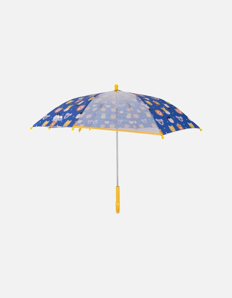 Childrens/Kids Drizzle Animal Print Stick Umbrella