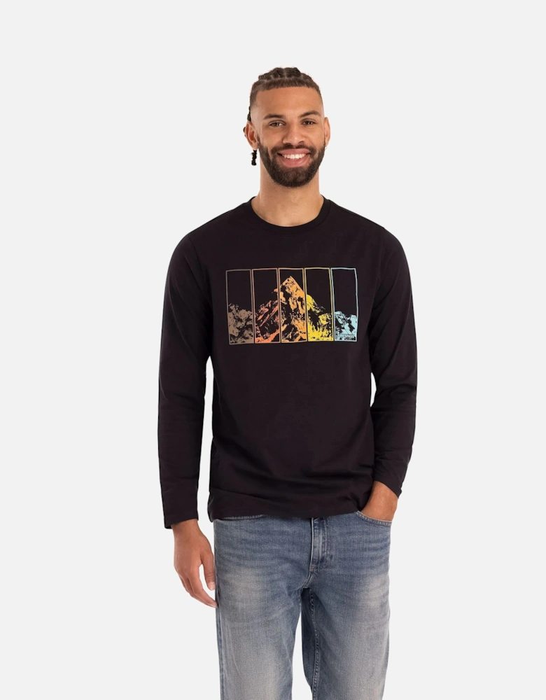 Mens Zeppelin Long-Sleeved Casual T-Shirt