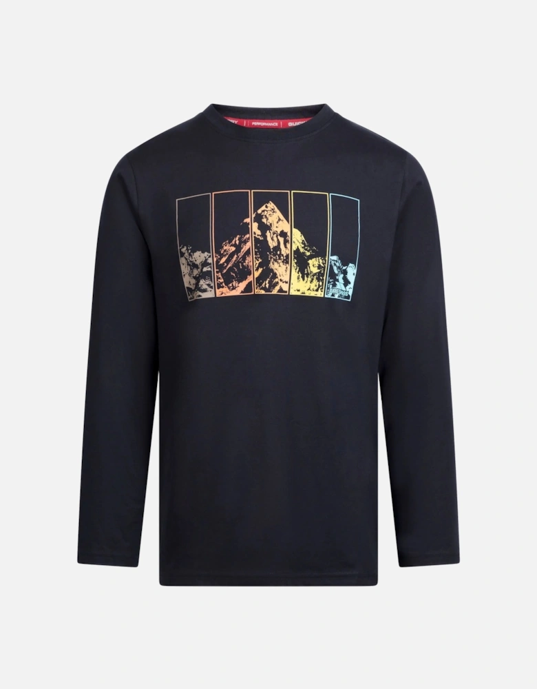 Mens Zeppelin Long-Sleeved Casual T-Shirt