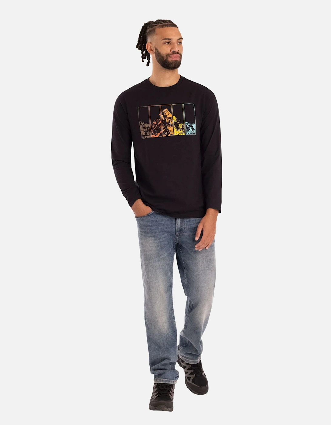 Mens Zeppelin Long-Sleeved Casual T-Shirt
