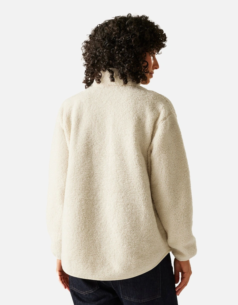 Womens/Ladies Frankie Borg Quarter Zip Fleece Top