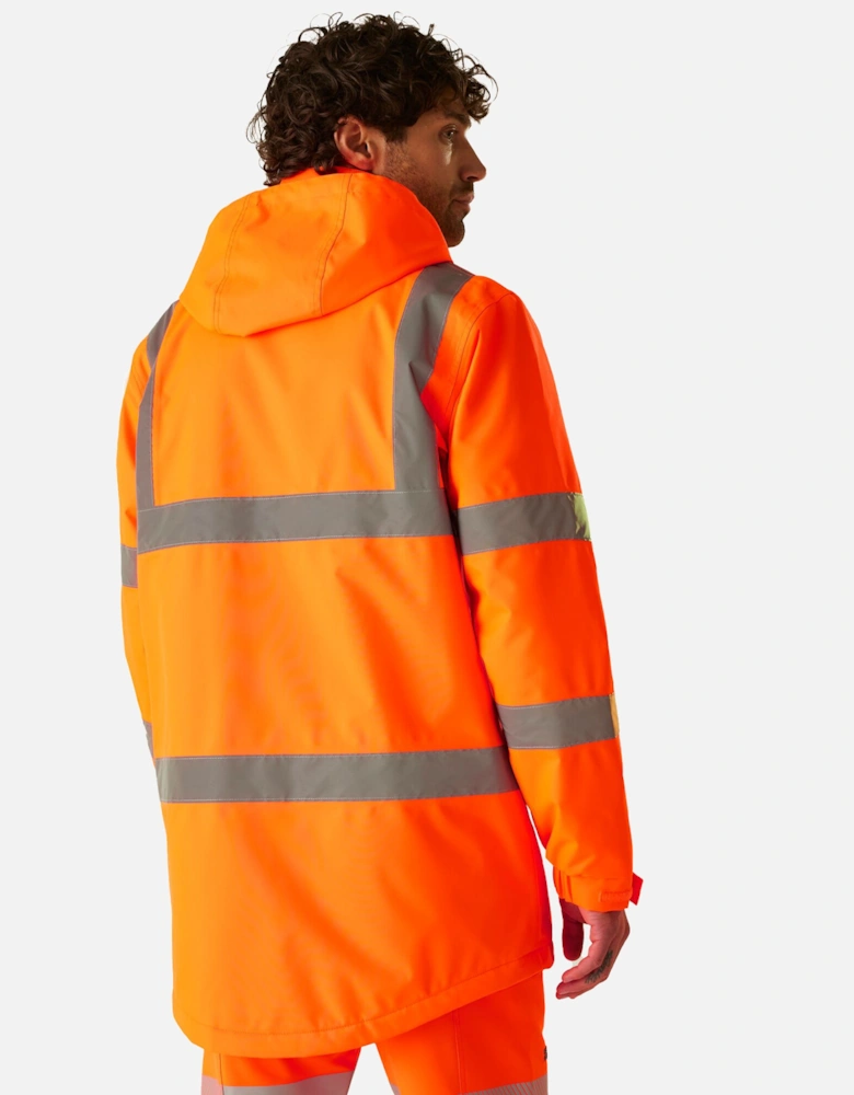 Mens Pro Contract Dover Hi-Vis Parka