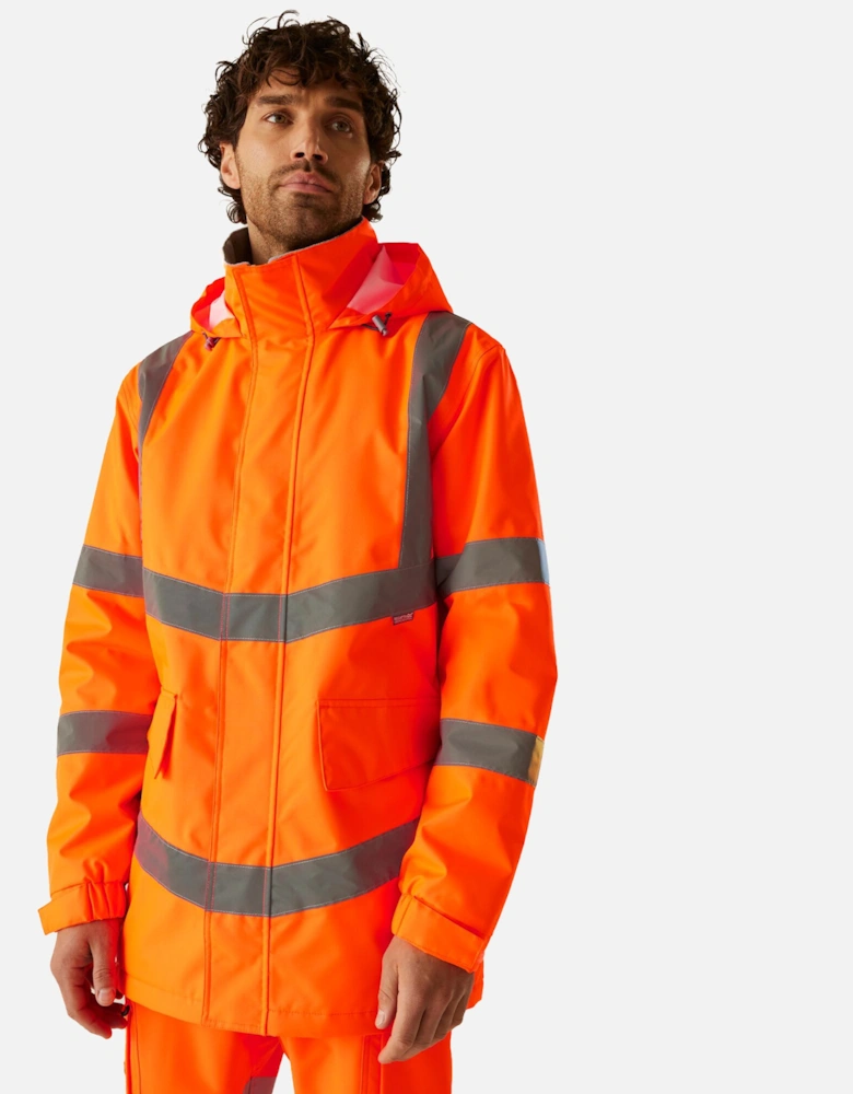 Mens Pro Contract Dover Hi-Vis Parka