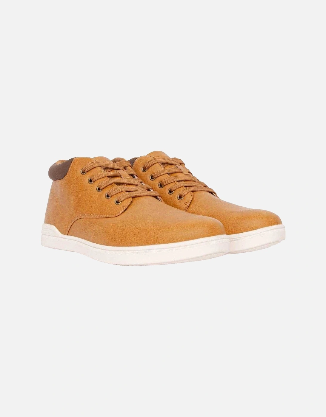 Mens Alistair Leather Trainers, 4 of 3
