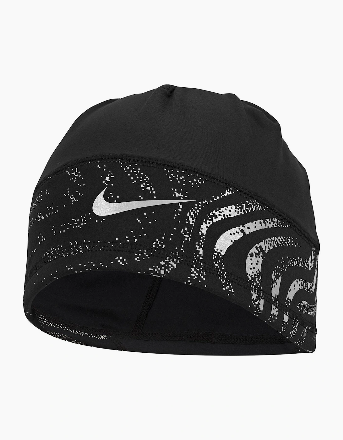Nike Men's Black U Terra Reflective Dri-Fit Uncuffed Beanie - Size: One Size