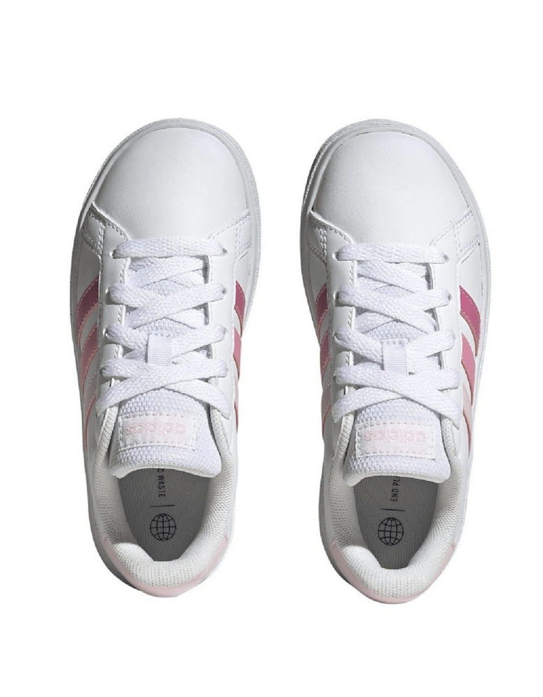 Childrens/Kids Grand Court 2.0 Synthetic Leather Trainers