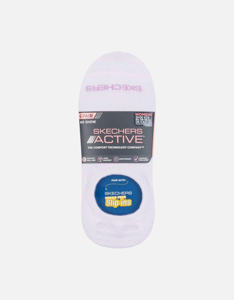Womens/Ladies No-Show Socks (Pack of 6)