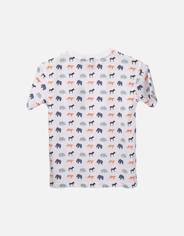 Childrens/Kids Safary All-Over Print T-Shirt