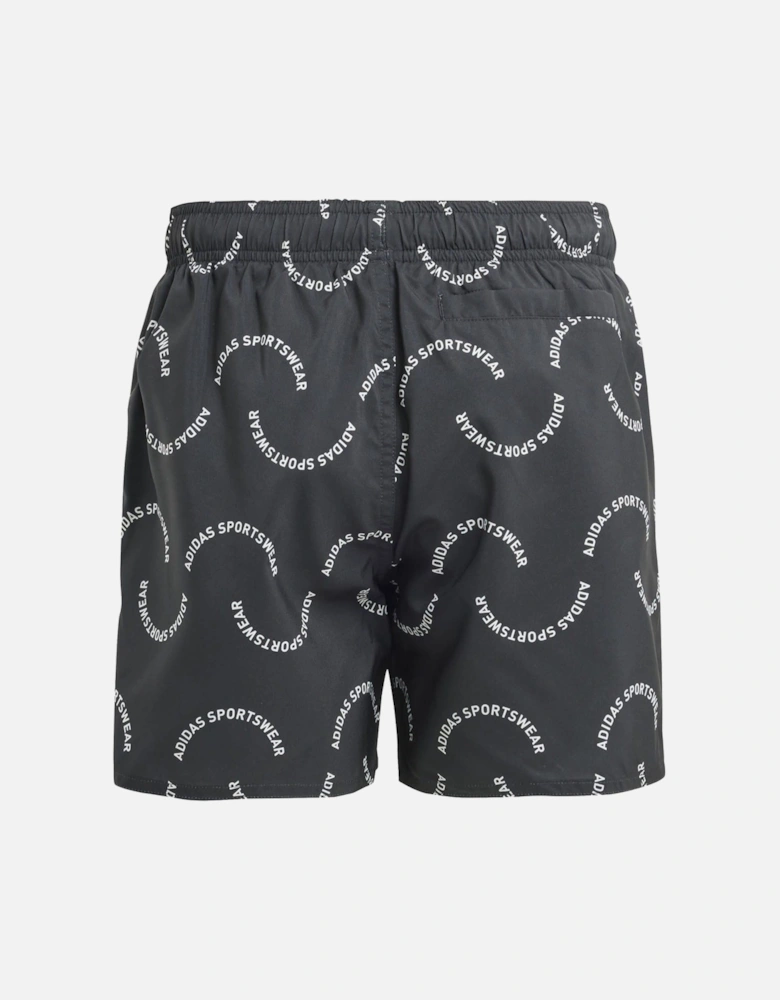 Childrens/Kids Sportswear Wave Pattern Swim Shorts
