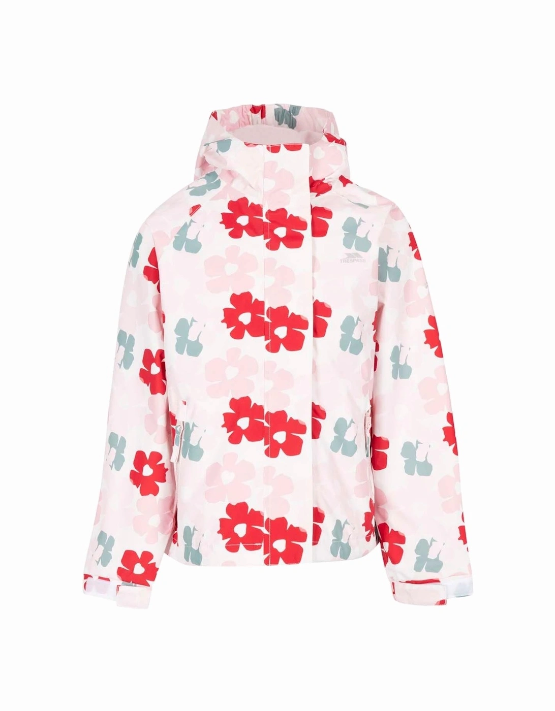 Childrens/Kids Hopeful Flowers Waterproof Jacket, 4 of 3
