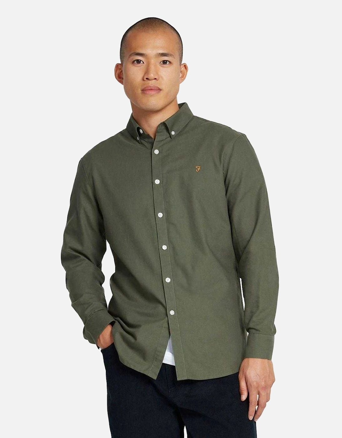 Mens Brewer Slim Shirt, 4 of 3