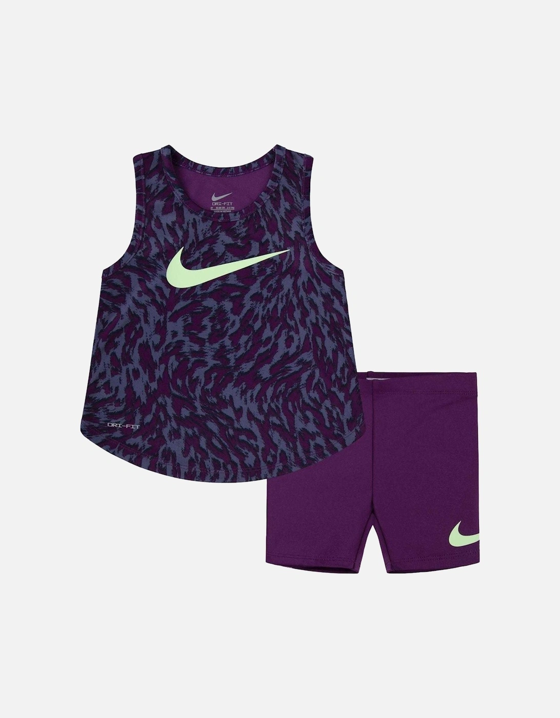 Childrens/Kids Veener Animal Print Top & Shorts Set, 6 of 5