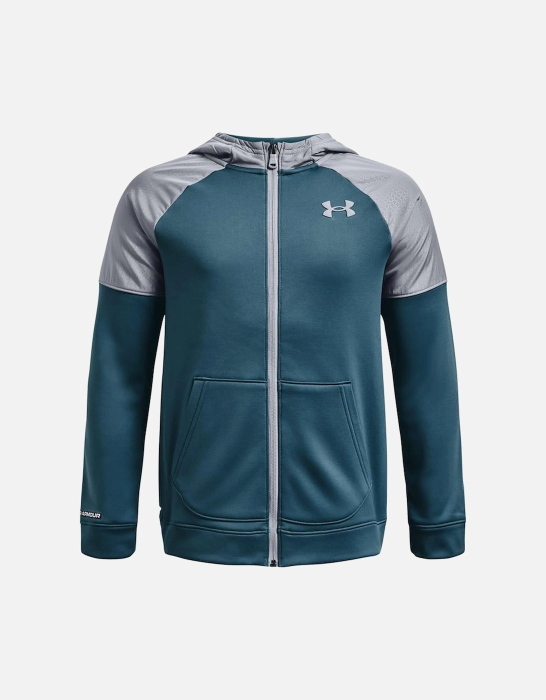 Childrens/Kids Grid Fleece Full Zip Jacket, 3 of 2