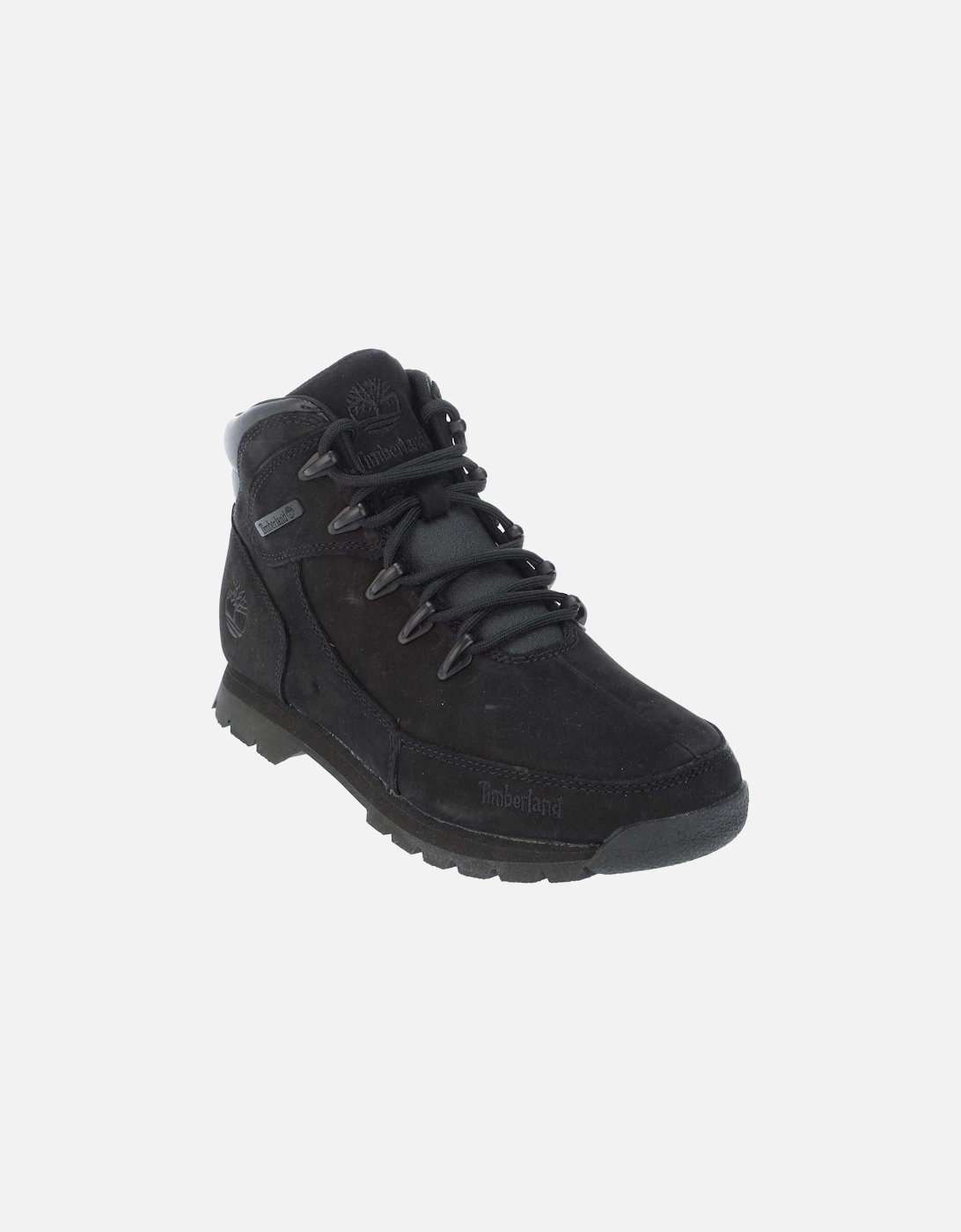 Boys Euro Rock Leather Lace Up Boots, 6 of 5