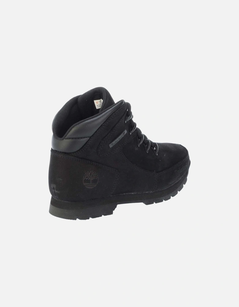 Boys Euro Rock Leather Lace Up Boots