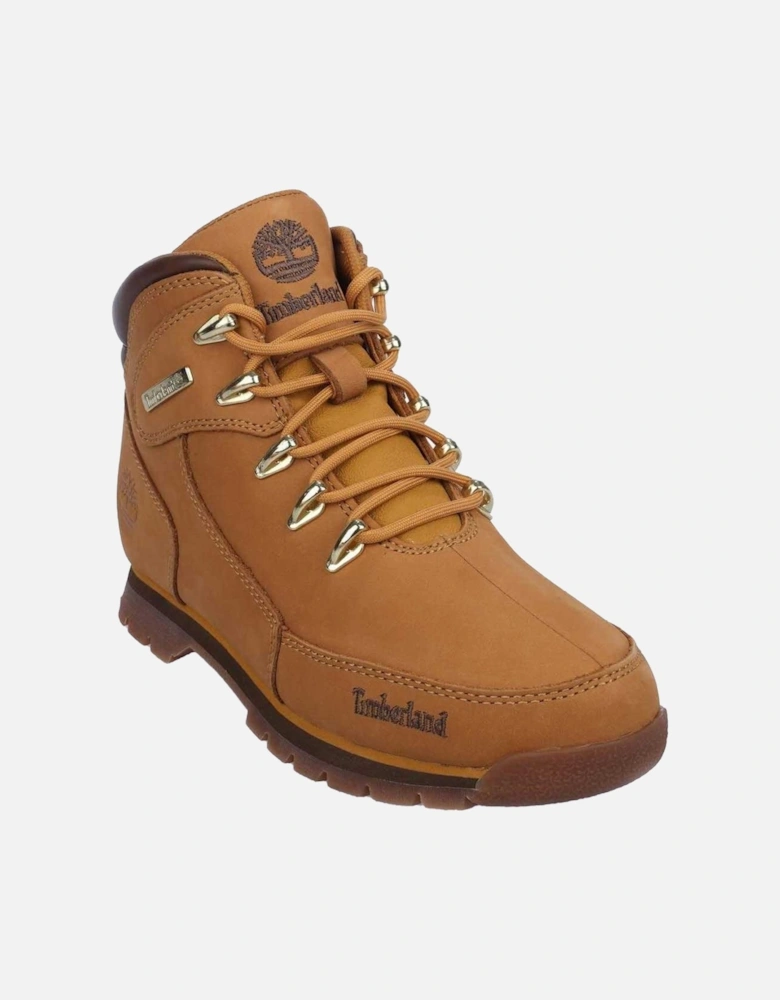 Boys Euro Rock Leather Lace Up Boots