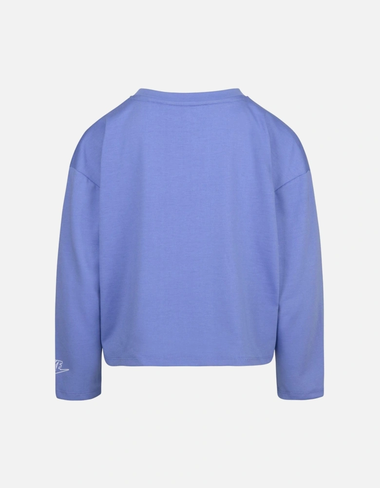 Girls Notebook Knitted Long-Sleeved T-Shirt