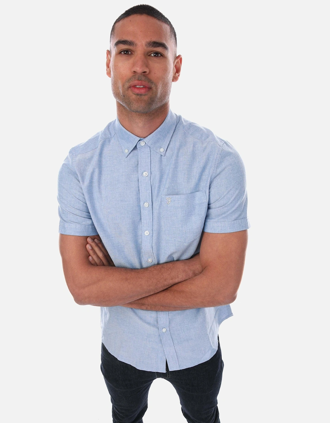 Mens Drayton Modern Short-Sleeved Shirt