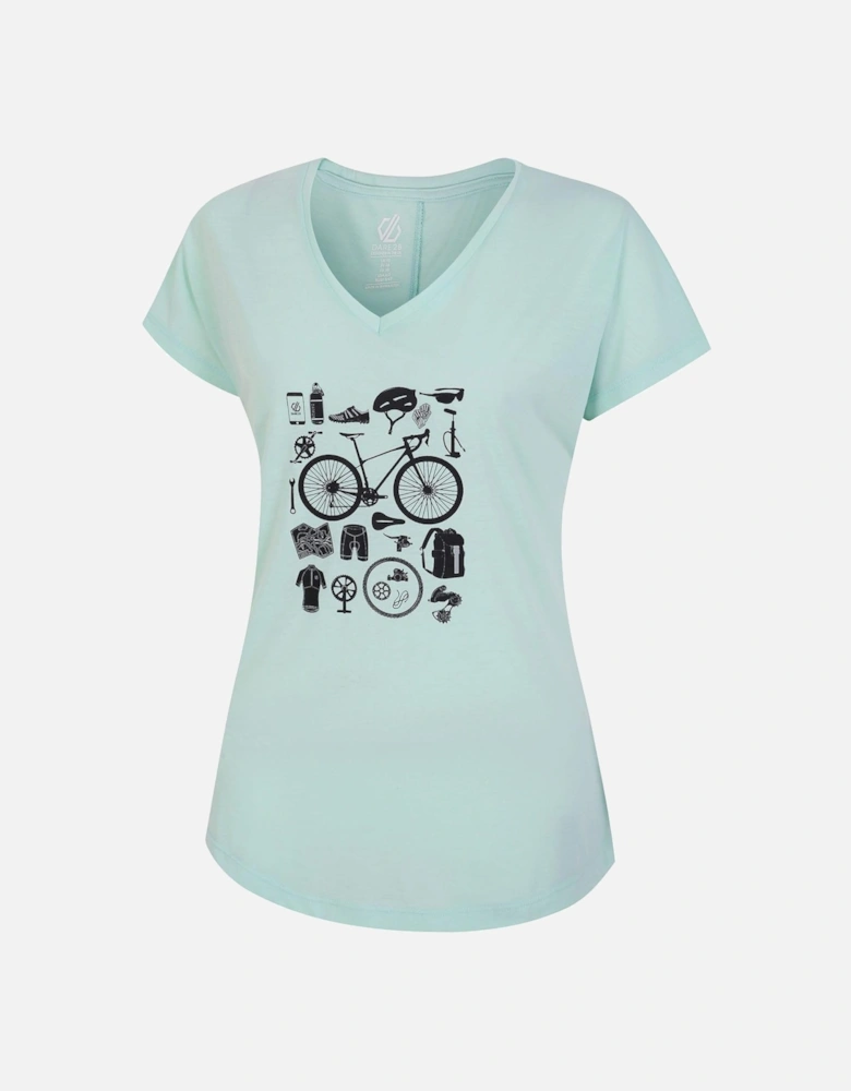 Womens/Ladies Calm V Neck T-Shirt
