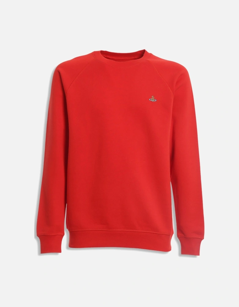 Men's Red Raglan Sweatshirt