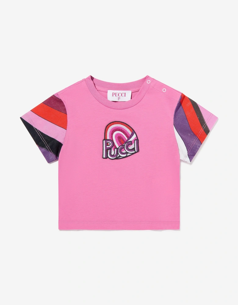 Baby Girls Logo T-Shirt in Pink