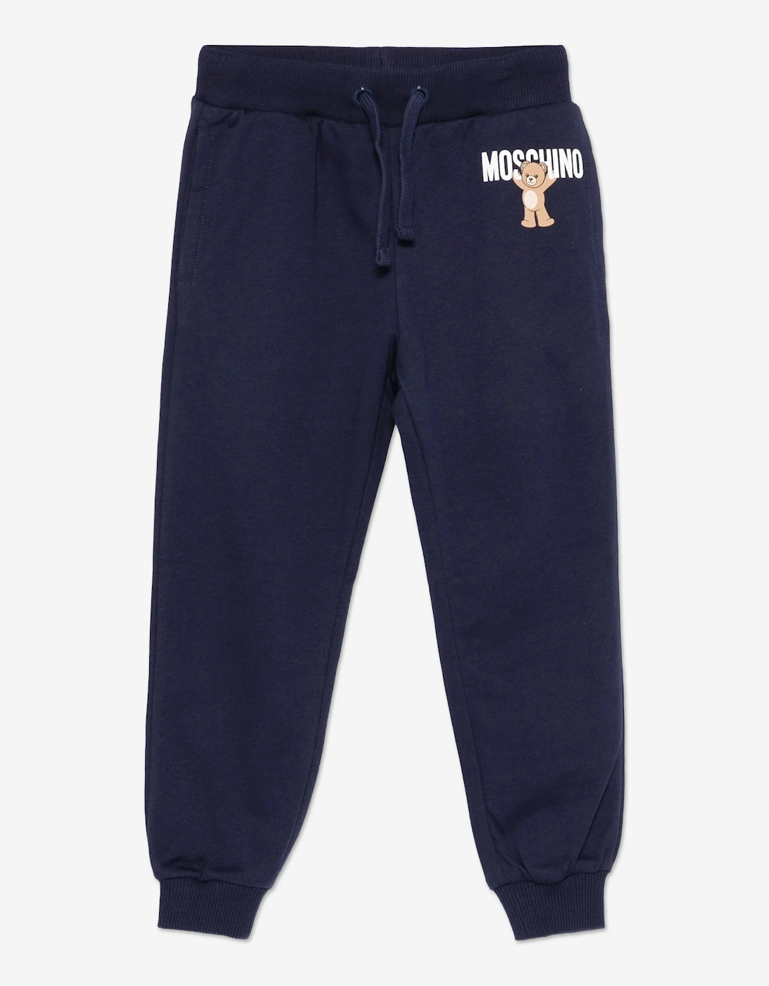 Boy's Moschino Kids Teddy Bear Logo Joggers in Navy - Blue - Size: 10 years