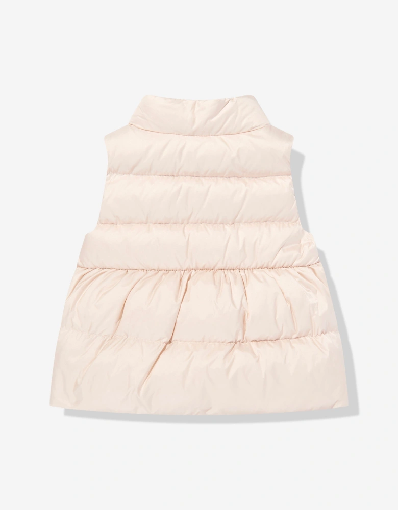 Baby Girls Hivette Down Padded Gilet in Pink