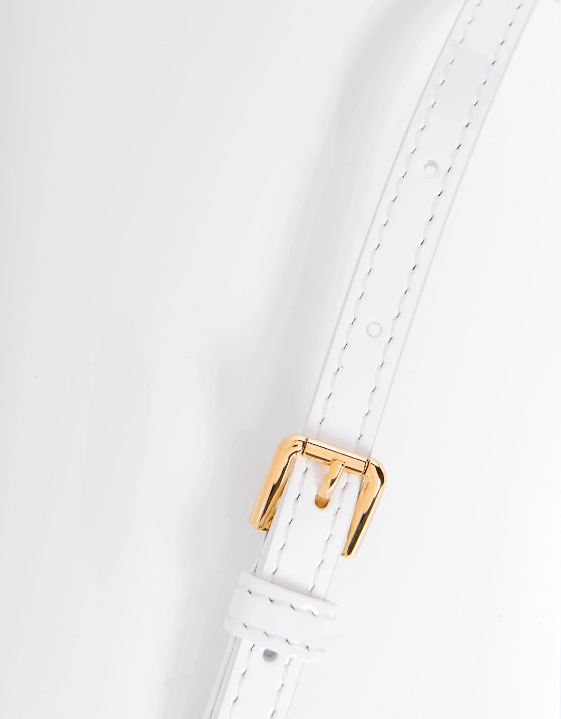 Girls Patent Leather Branded Shoulder Bag (H: 14cm)