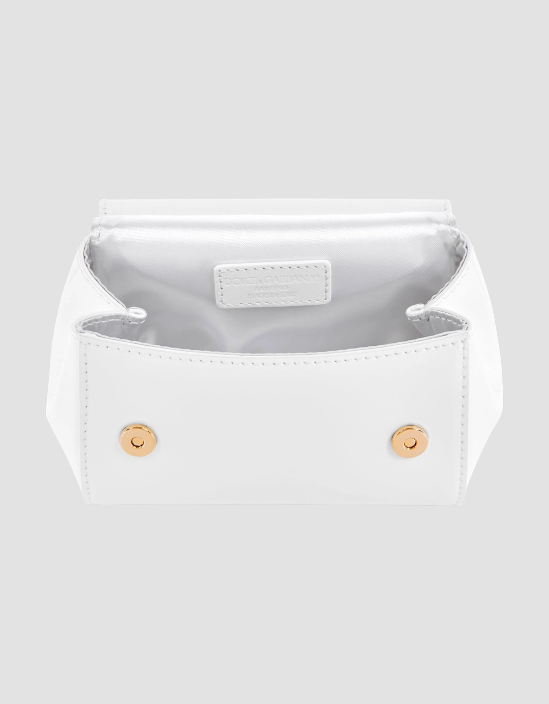 Girls Patent Leather Branded Shoulder Bag (H: 14cm)