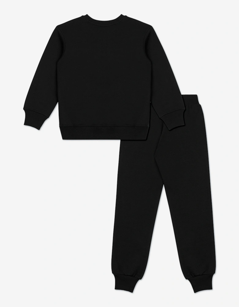 Kids Logo Tracksuit in Black
