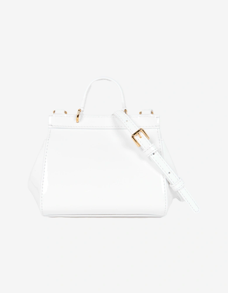 Girls Patent Leather Branded Shoulder Bag (H: 14cm)