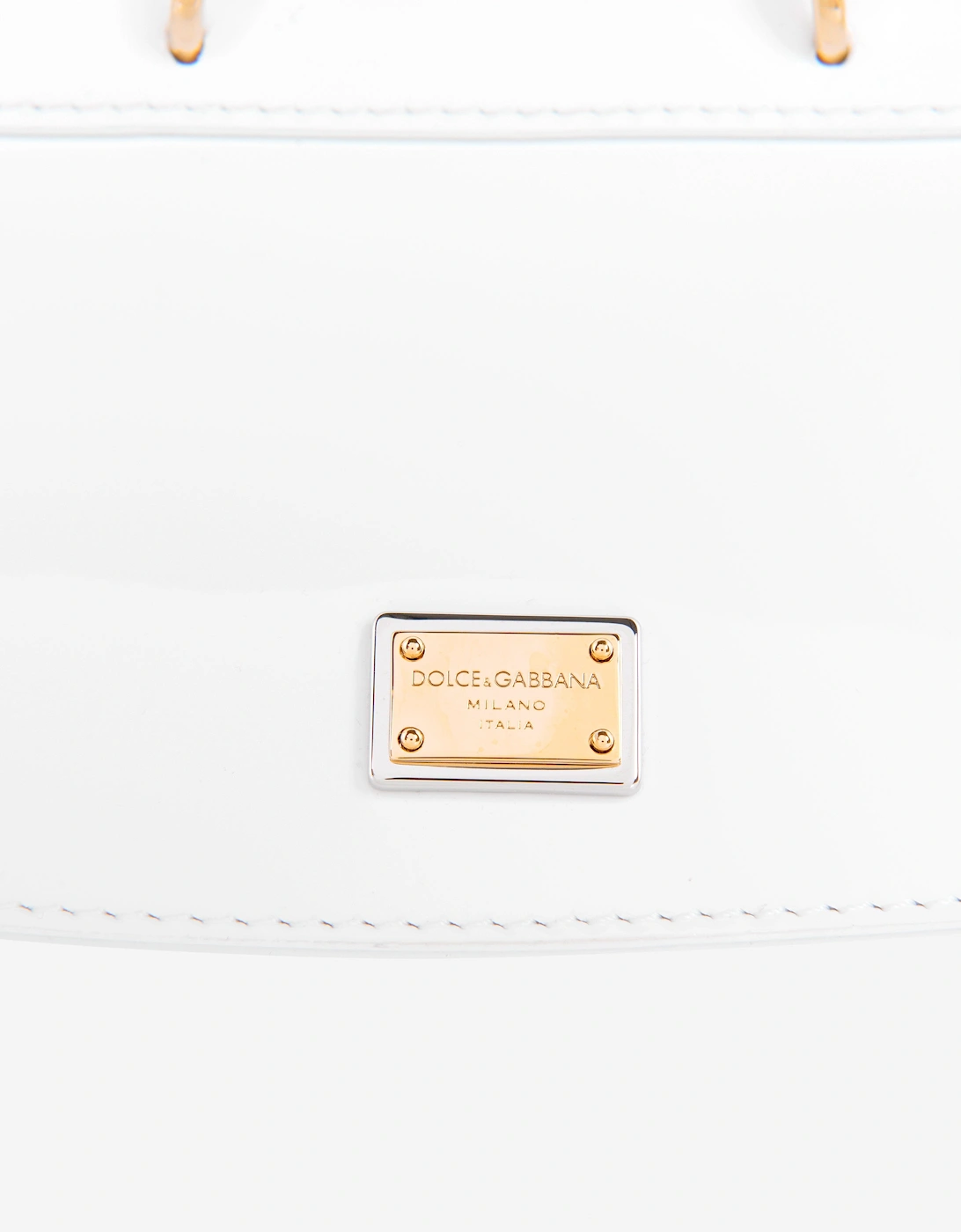 Girls Patent Leather Branded Shoulder Bag (H: 14cm)