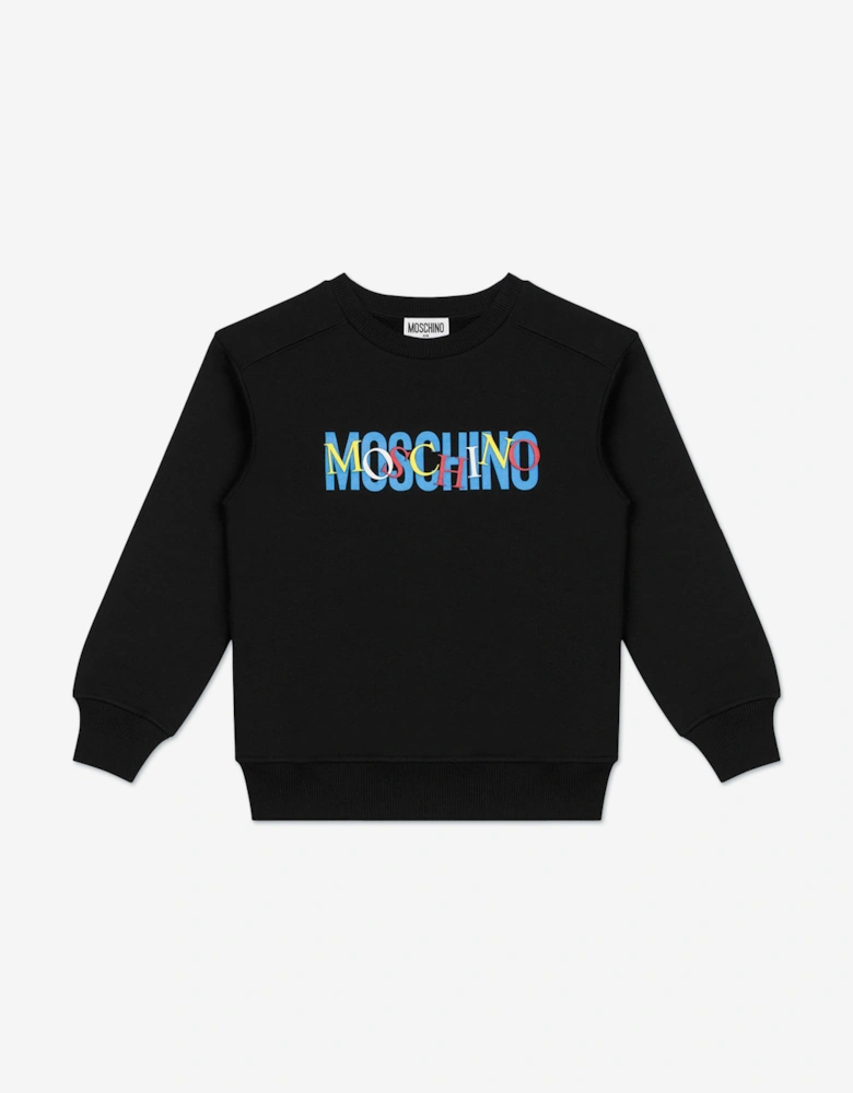 Kids Logo Tracksuit in Black