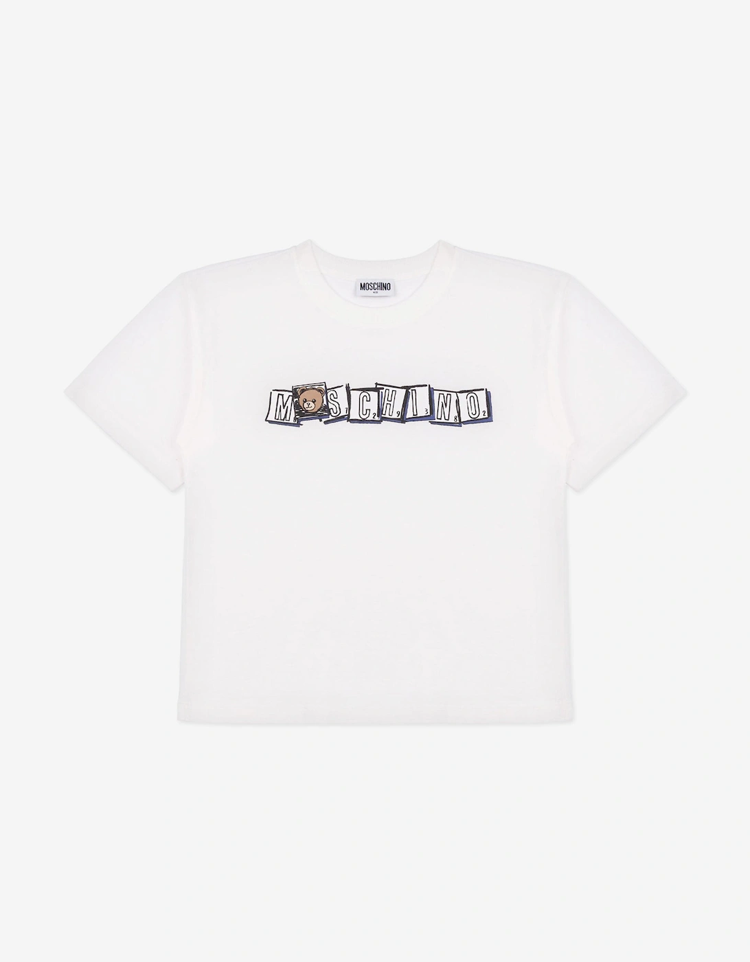 Kids Bear Logo T-Shirt in Ivory, 5 of 4